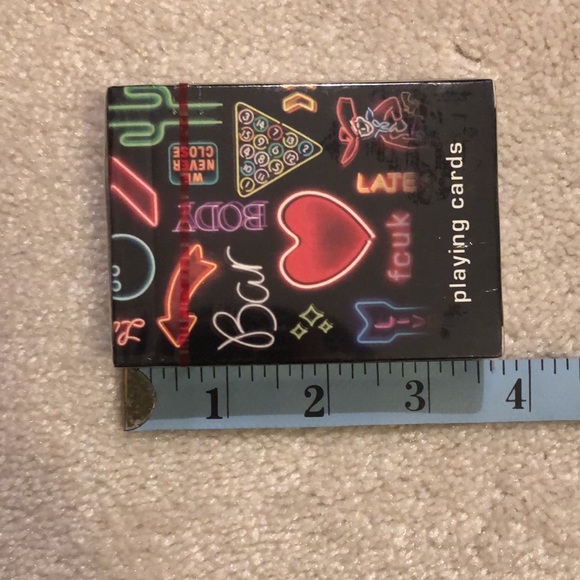 NWT Limited Edition FCUK French Connection Branded Playing Cards - Picture 8 of 9